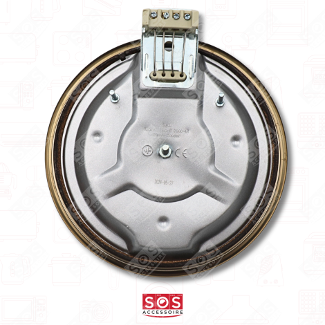 PLAQUE ÉLECTRIQUE RAPIDE DIAM 180MM 2000W BORDURE 8MM PLAQUE DE CUISSON - 71X1992