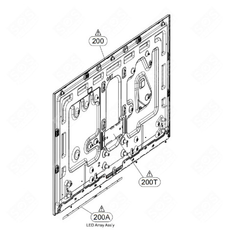 KIT BARRE LED (REPÈRE 200A) TÉLÉVISION - AGF30132001