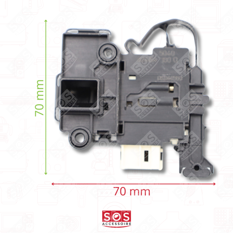 SÉCURITÉ DE PORTE, FERMETURE, VERROU MACHINE À LAVER, LAVE-LINGE - 0024000128A, 0024000128D 