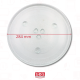PLATEAU MICRO ONDE EN VERRE DIA 284 MM FOUR MICRO-ONDES - 3390W1G012B