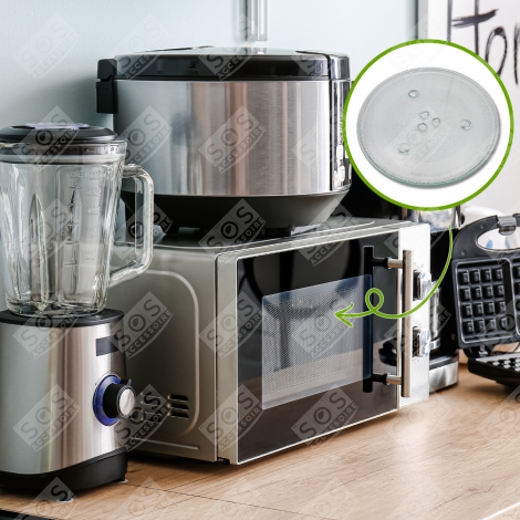 PLATEAU MICRO ONDE EN VERRE DIA 284 MM FOUR MICRO-ONDES - 3390W1G012B