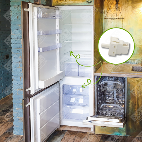 INTERRUPTEUR DE LAMPE 250V FRIGO, RÉFRIGÉRATEUR, CONGÉLATEUR - C00269274, C00075585