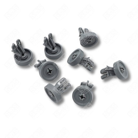 JEU DE 8 ROULETTES DE PANIER INFÉRIEUR LAVE-VAISSELLE - 481252888112