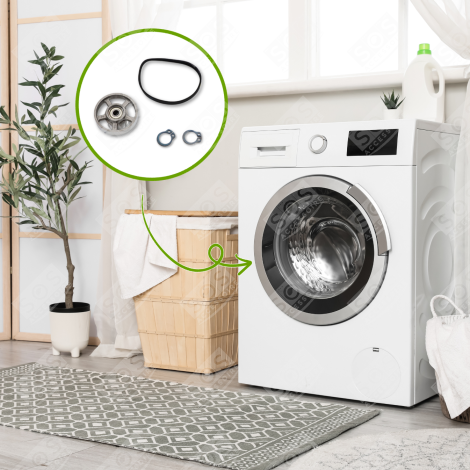 KIT POULIE 88 MM D'ORIGINE SÈCHE-LINGE - 492204404