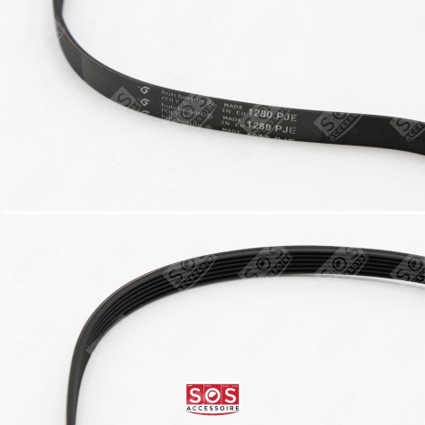 COURROIE 1280 1282 J6 MACHINE À LAVER, LAVE-LINGE - 1240211209, 50680539009