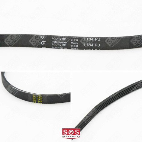 COURROIE 1184J5 1184J6 MACHINE À LAVER, LAVE-LINGE - 52X0032
