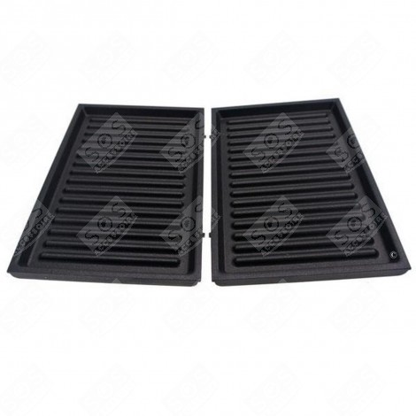 JEU DE 2 PLAQUES GRILL GAUFRIER, CROQUE-MONSIEUR - TS-01016090