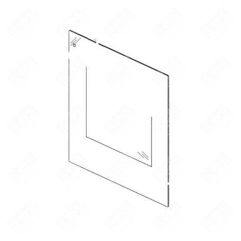 VITRE EXTÉRIEURE DE PORTE FOUR, CUISINIÈRE - 692533078
