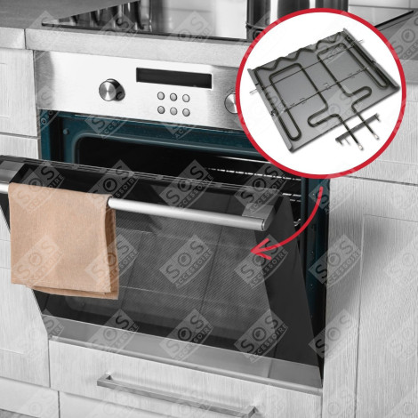 RÉSISTANCE SUPÉRIEURE GRILL 2450W D'ORIGINE FOUR, CUISINIÈRE - 484000000514, C00313436