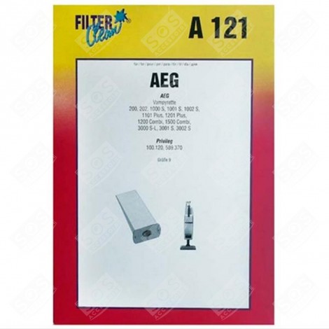 BOÎTE DE 5 SACS MICROFIBRES ASPIRATEUR - 35601500