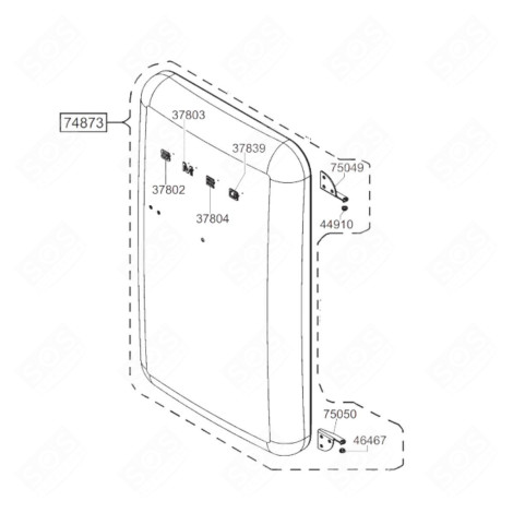 PORTE COMPLÈTE FRIGO, RÉFRIGÉRATEUR, CONGÉLATEUR - 696135848