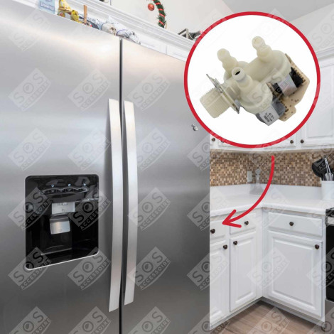 ELECTROVANNE 3 VOIES COMPATIBLE MACHINE À LAVER, LAVE-LINGE - 4035200, 2233542