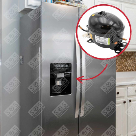 COMPRESSEUR  EMT30CDP R600A 1/10 HBP FRIGO, RÉFRIGÉRATEUR, CONGÉLATEUR - EMT30CDP