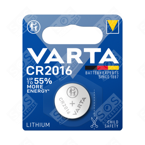 PILE BOUTON CR2016 3V ACCESSOIRES ET ENTRETIEN - 6016101401