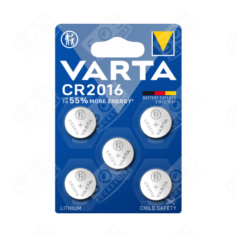 PILE BOUTON LITHIUM CR2016 ACCESSOIRES ET ENTRETIEN - 6016101415