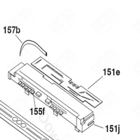 CARTE ÉLECTRONIQUE, MODULE DE COMMANDE  LAVE-VAISSELLE - 70017362