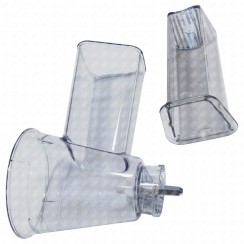 Corps de râpe avec poussoir