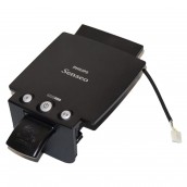 Capot noir avec boutons