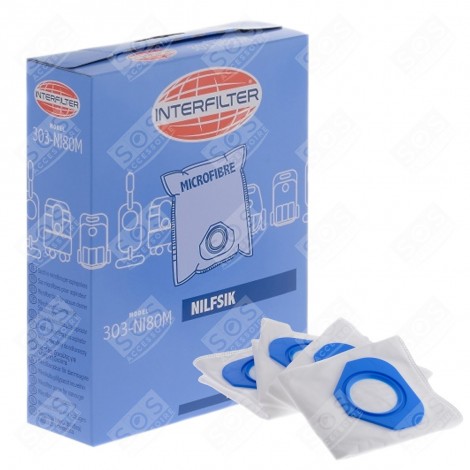 BOÎTE DE 4 SACS MICROFIBRE ASPIRATEUR - 35601484