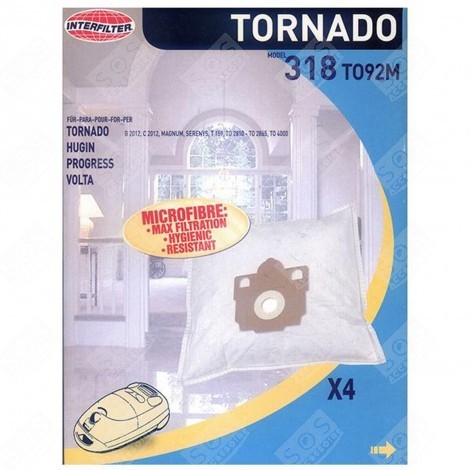 BOITE DE 4 SACS MICROFIBRES SE ASPIRATEUR - 35600826