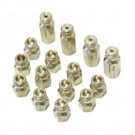 JEU D'INJECTEURS, GICLEURS GAZ NATUREL / GAZ DE VILLE D'ORIGINE FOUR, CUISINIÈRE - 50268249005