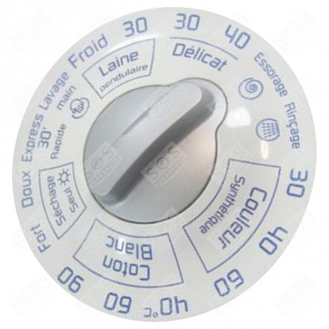 BOUTON DE COMMANDE MACHINE À LAVER, LAVE-LINGE - 52X1661