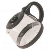 Verseuse noire avec couvercle