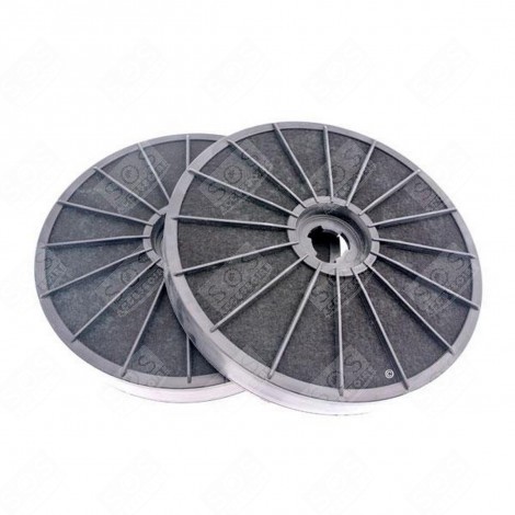 LOT DE 2 FILTRES CHARBON DKF7 COMPATIBLE  232X28 MM HOTTE - 4965503
