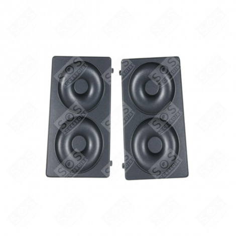 LOT DE 2 PLAQUES BAGELS SNACK GAUFRIER, CROQUE-MONSIEUR - XA801612
