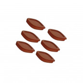 Lot de 6 couvercle marron