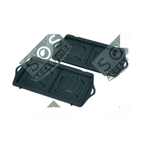 JEU DE PLAQUES À CROQUE-MONSIEUR   276X143 MM GAUFRIER, CROQUE-MONSIEUR - SS-203201