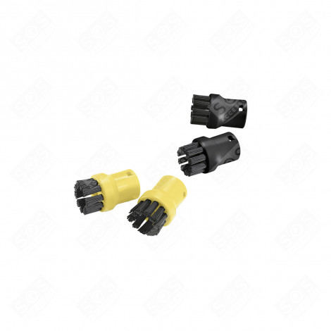 JEU DE 4 BROSSE, EMBOUT RONDES ASPIRATEUR - 28632640