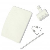 Poignée de hublot blanche