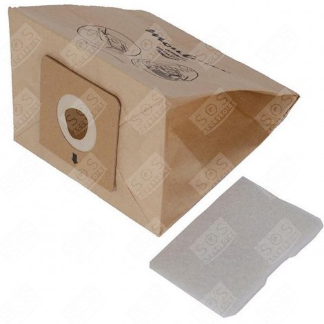 BOITE DE 6 SACS + 1 FILTRE ASPIRATEUR - ZR003901 MT000501