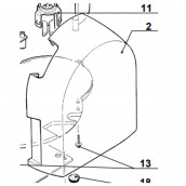 Flasque droit chrome mat repère 2