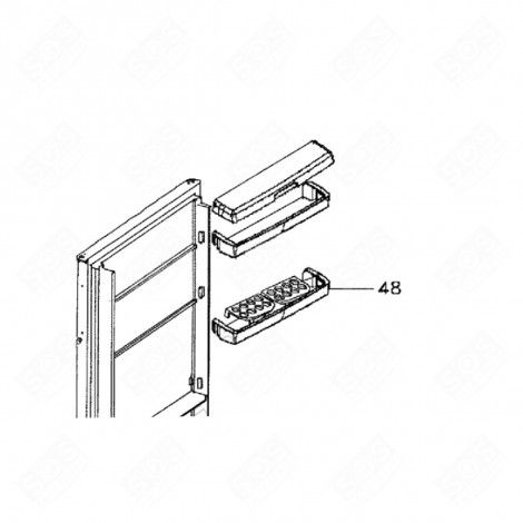 BALCONNET INTERMÉDIAIRE (48) 480X102X54 MM RÉFRIGÉRATEUR, CONGÉLATEUR - FA2U018B9