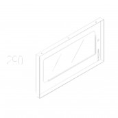 Vitre four bas (repère 290)