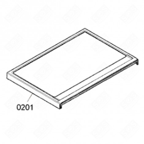 COUVERCLE (REPÈRE 0201) MACHINE À LAVER, LAVE-LINGE - 00477039