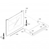 Vitre de façade (repère 0410) d'origine