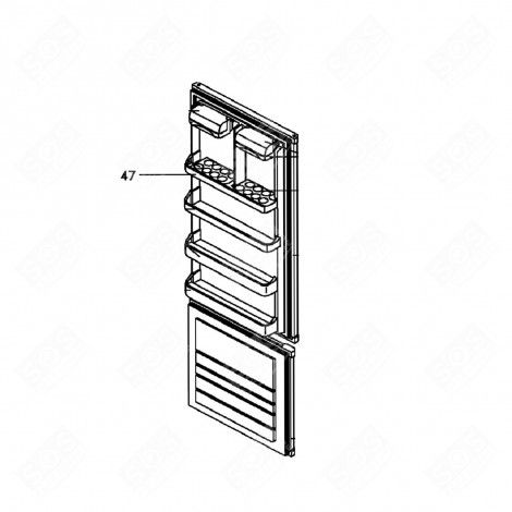 BALCONNET REPÈRE 47 RÉFRIGÉRATEUR, CONGÉLATEUR - F990001A7, 46X5939