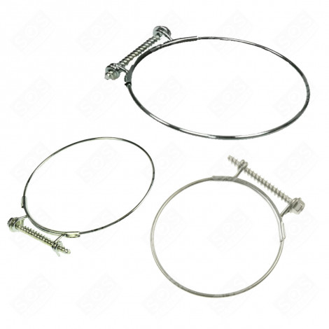LOT DE 3 COLLIERS DE DURITE MACHINE À LAVER, LAVE-LINGE - 4860FR3092C, 4860FR3092H