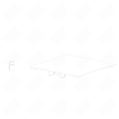 DESSUS VERRE VITROCÉRAMIQUE (REPÈRE 6) PLAQUE DE CUISSON - 4410300172
