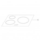 Dessus verre vitrocéramique (repère 6)