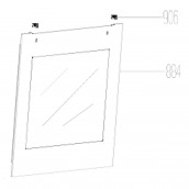 Vitre extérieure (repère 884)