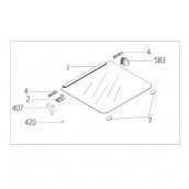 Dessus verre (repère 1)