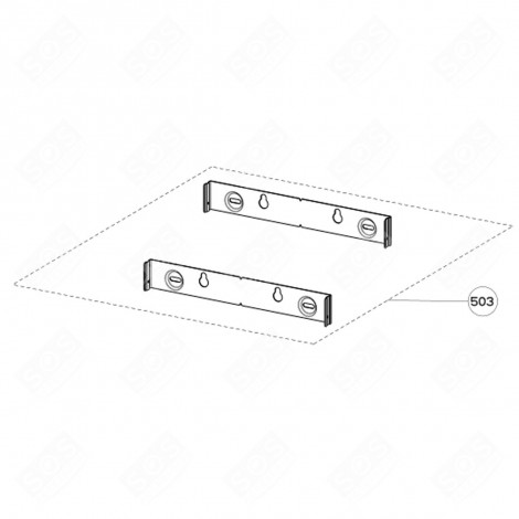 BARRE DE FIXATION (REPÈRE 503) HOTTE - 9188065513