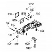 Support caoutchouc ventilateur (repère 860)