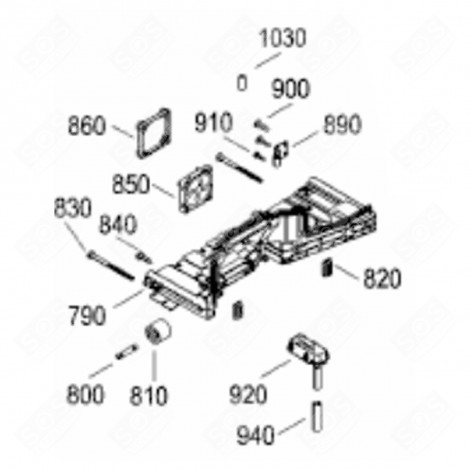 SUPPORT (REPÈRE 1360) FRIGO, RÉFRIGÉRATEUR, CONGÉLATEUR - 7438216
