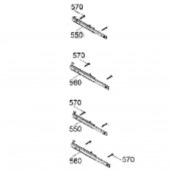 Rail télescopique (repère 5460)