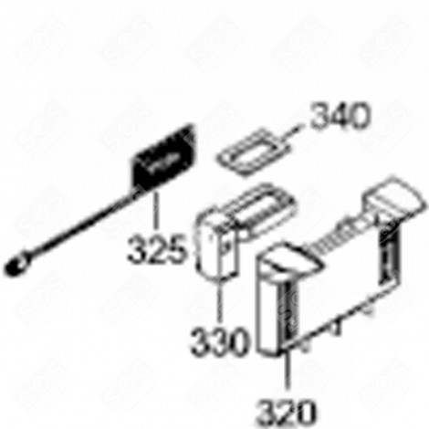 ELÉMENTS ÉVAPORATION (REPÈRE 340) FRIGO, RÉFRIGÉRATEUR, CONGÉLATEUR - 7403831